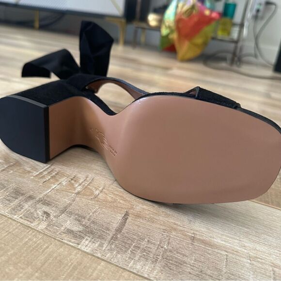 NOMASEI Camoscio Sandal Black Suede with Bow detail! - Picture 12 of 15